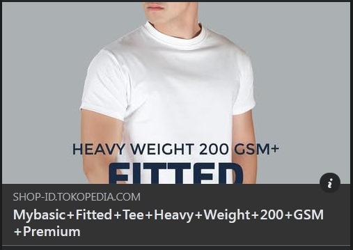 Mybasic Fitted Tee Heavy Weight 200 GSM Premium
